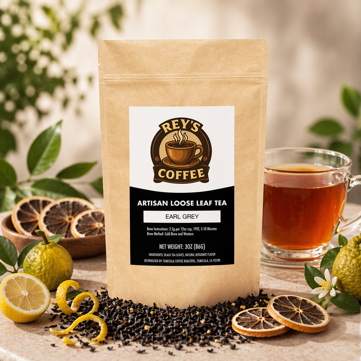 Earl Grey Tea - Classic Bergamot-Flavored Black Tea