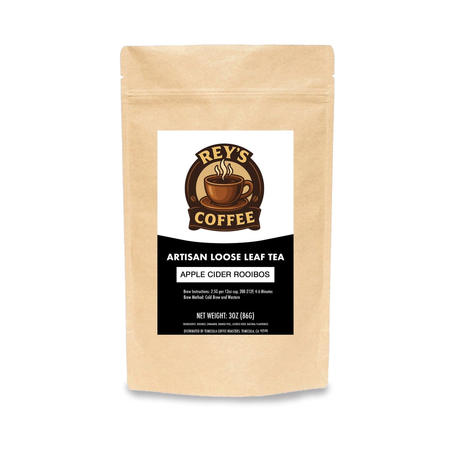 Apple Cider Rooibos Tea - Spiced & Caffeine-Free Herbal Blend