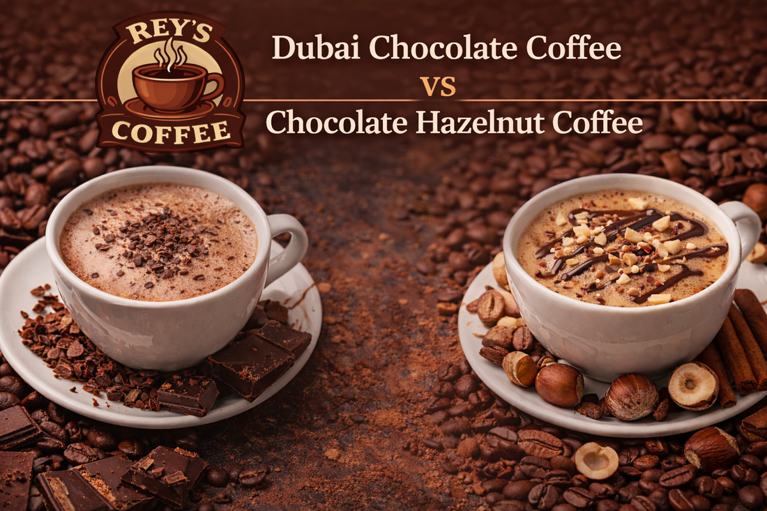 Dubai Chocolate Coffee vs Chocolate Hazelnut Coffee