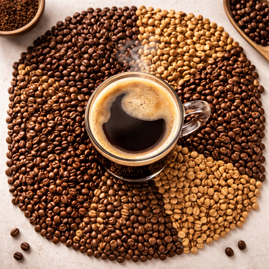 6 Bean Blend Coffee - Bold & Balanced Flavor