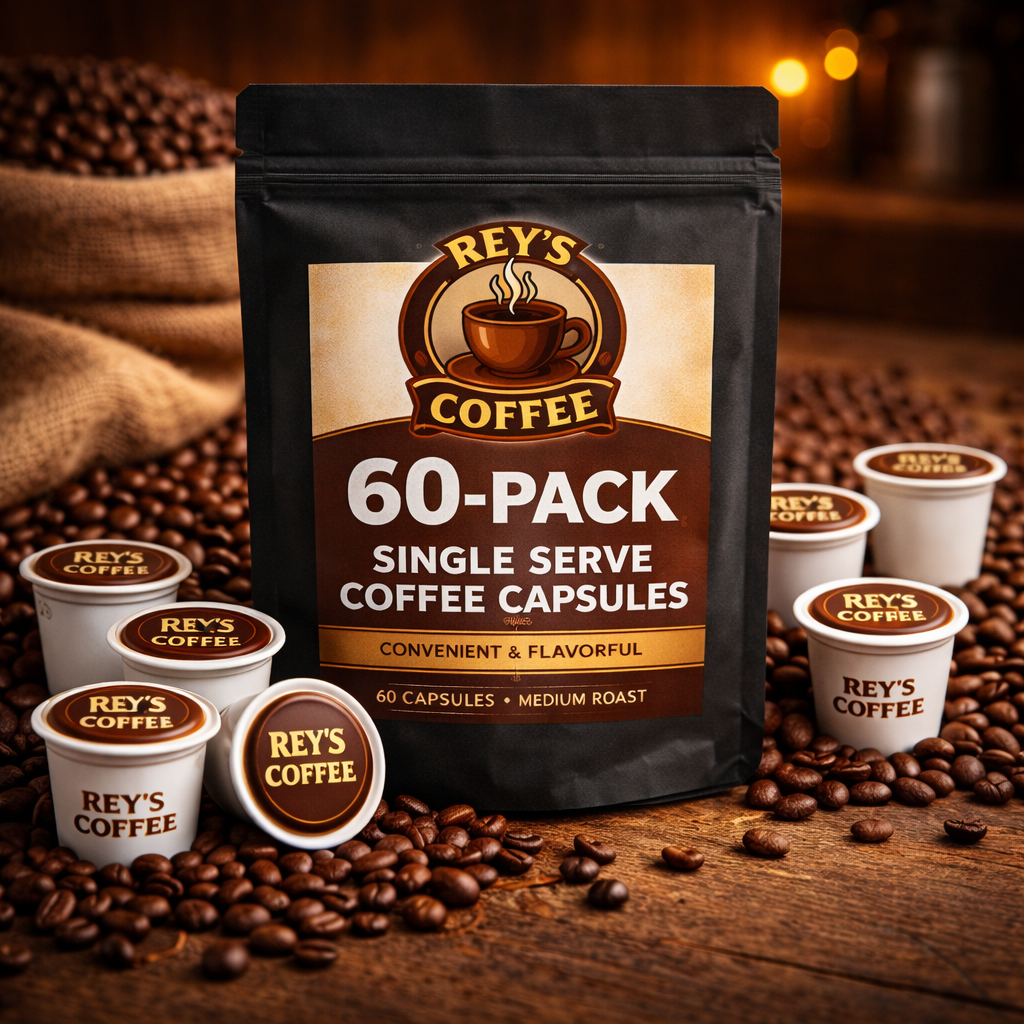 60‑Pack Single Serve Coffee Capsules - Convenient & Flavorful