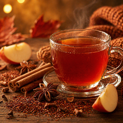 Apple Cider Rooibos Tea - Spiced & Caffeine-Free Herbal Blend
