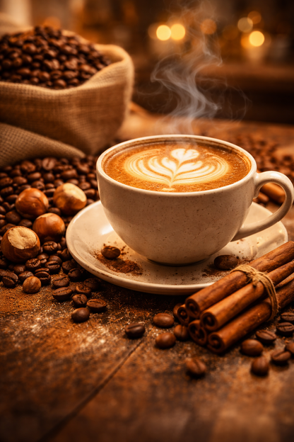 Cinnamon Hazelnut Coffee - Spiced & Nutty Flavour