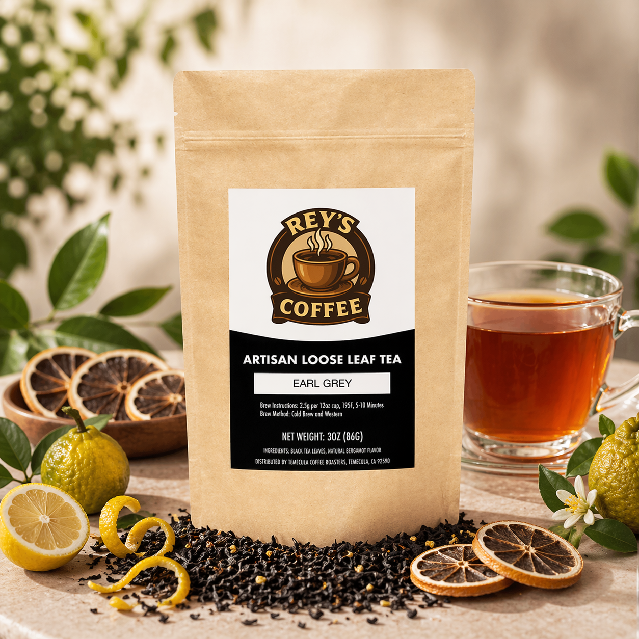 Earl Grey Tea - Classic Bergamot-Flavored Black Tea