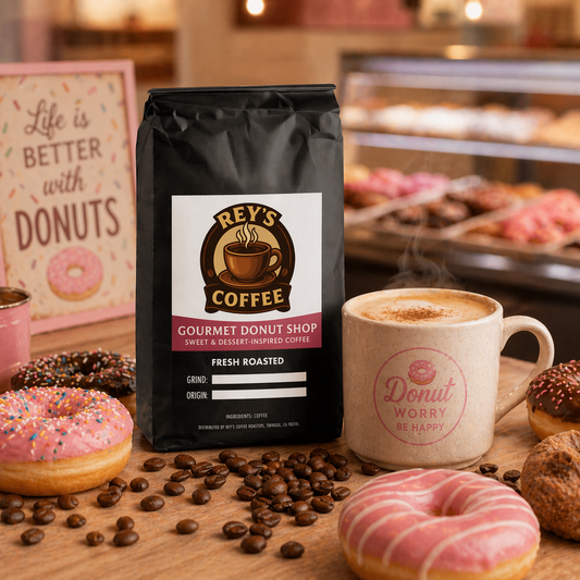 Gourmet Donut Shop - Sweet & Dessert-Inspired Coffee