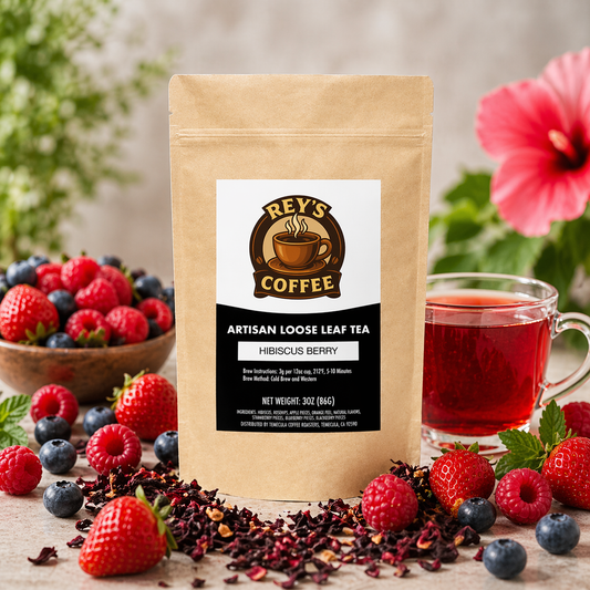 Hibiscus Berry Tea - Tangy & Fruity Herbal Brew
