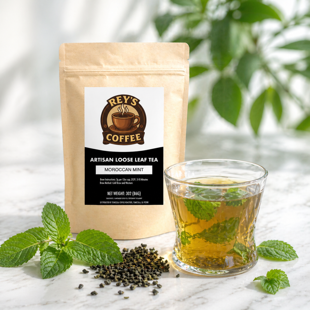Moroccan Mint Tea - Refreshing Mint Green Tea Blend