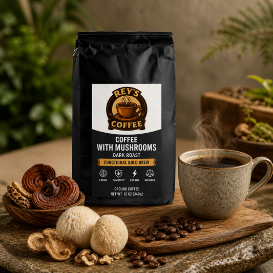 Coffee with Mushrooms Dark Roast - Functional Bold Brew