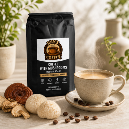 Coffee with Mushrooms Medium Roast - Smooth Functional Brew
