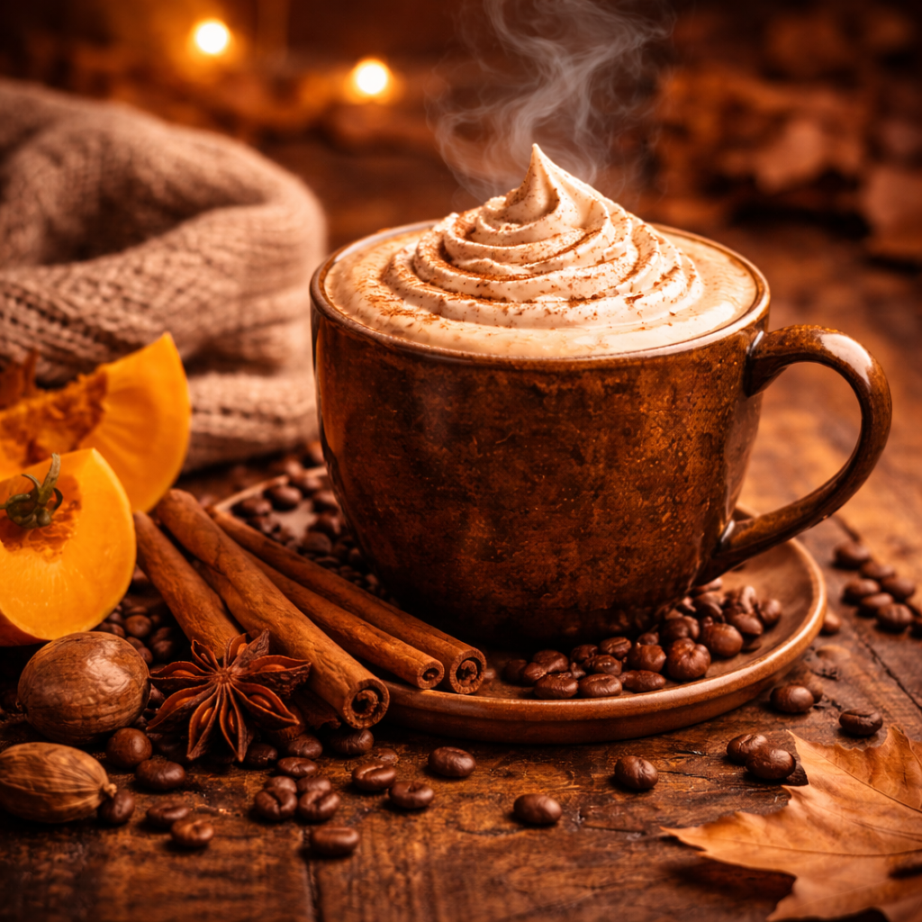 Pumpkin Spice Coffee - Warm Autumn Flavored Coffee